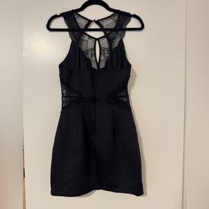 Black lace mini dress Sz small
